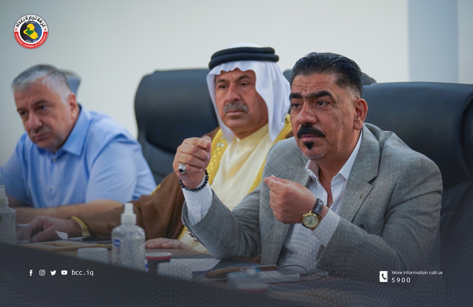 الحمداني: يستقبل وفدا تجاريا من الجمهورية الاسلامية الايرانية