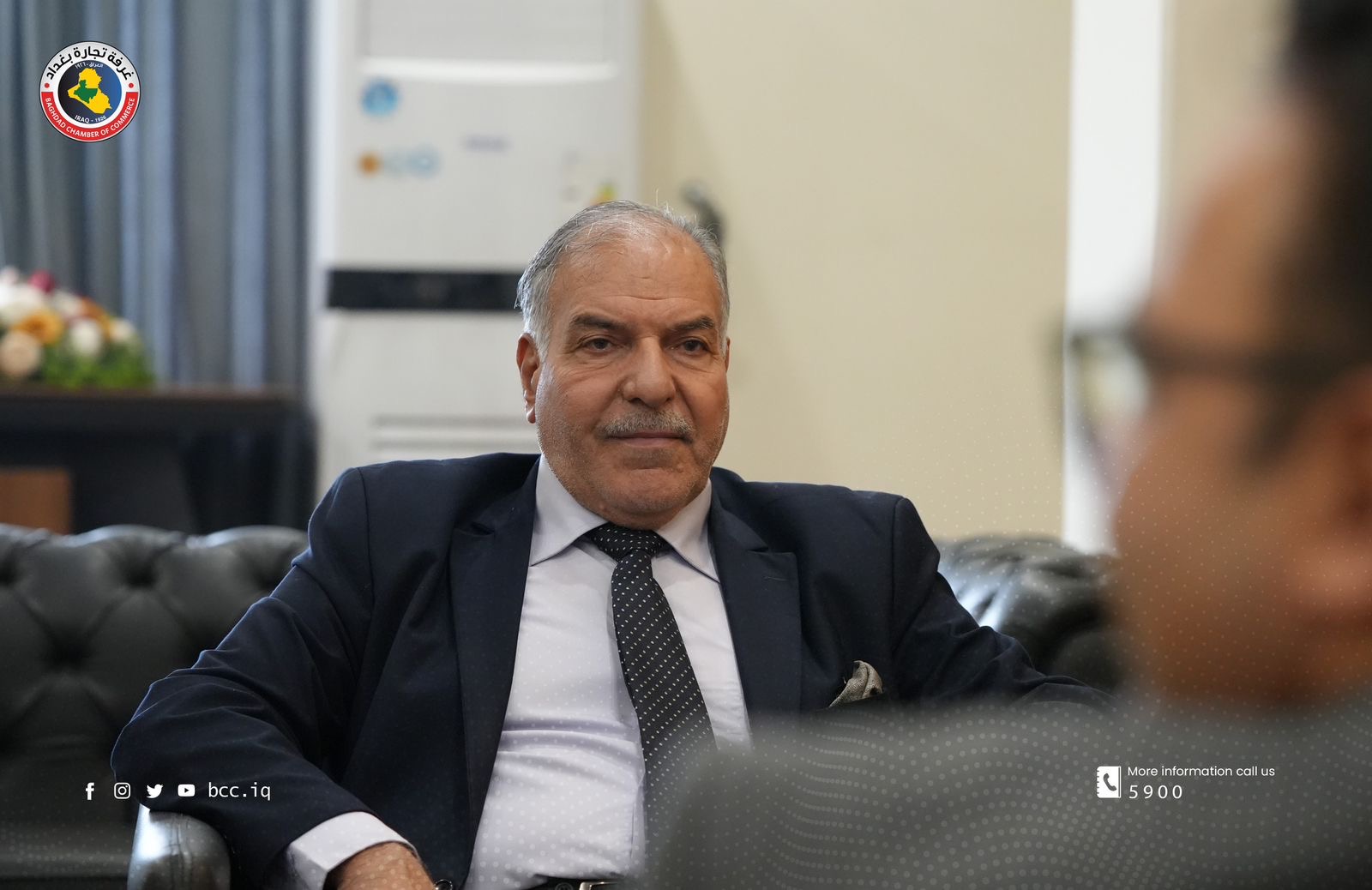  فراس الحمداني يتدارس التحضير لملتقى الأعمال العراقي–الإيراني مع شركة عامر 